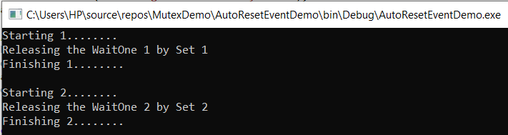 What are the Differences between AutoResetEvent and ManualResetEvent in C#?