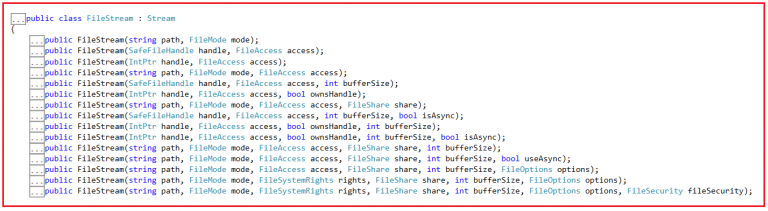Filestream c
