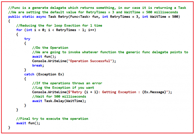 Retry Pattern in C with Examples Dot Net Tutorials