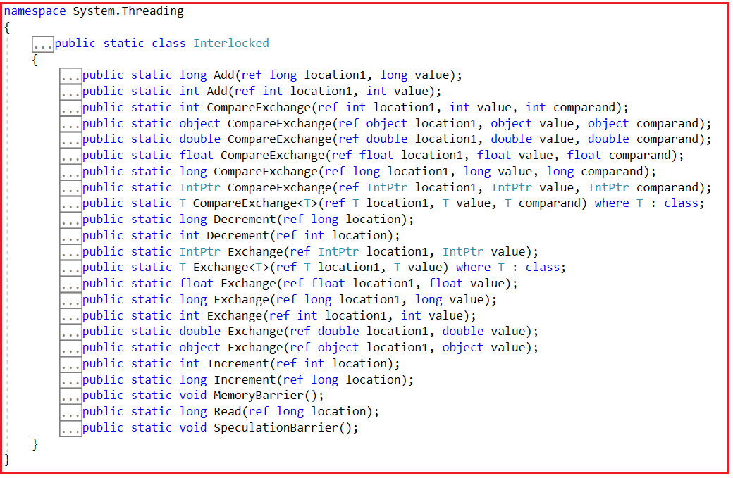 Interlocked Class in C#