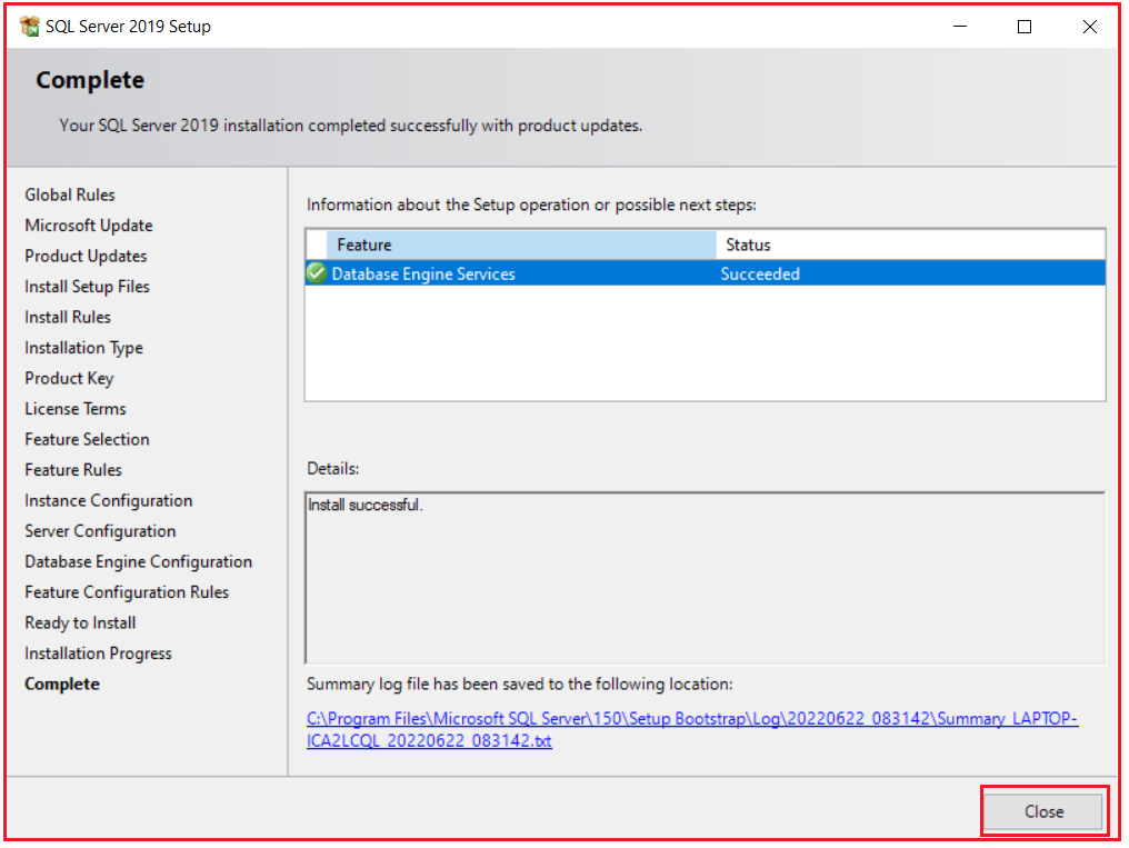 Download and Install SQL Server