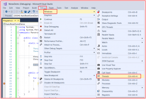 How to Debug a Multi-threaded Application in C# - Dot Net Tutorials