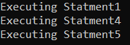 Control Flow Statements