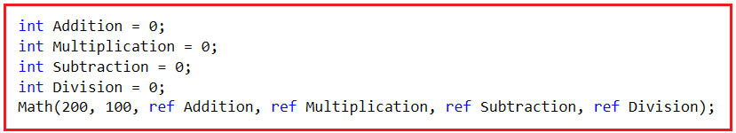 Ref vs Out in C# with Examples