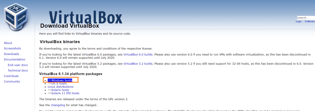 Downloading and Installing Oracle Virtual Box - Dot Net Tutorials