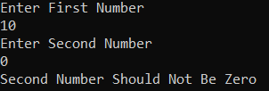 Example to Understand Multiple Catch Blocks in C#