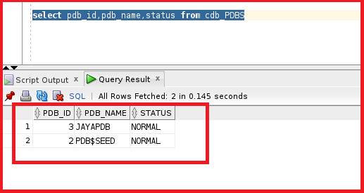 V$Containers/cdb_pdbs in Oracle Database with Examples