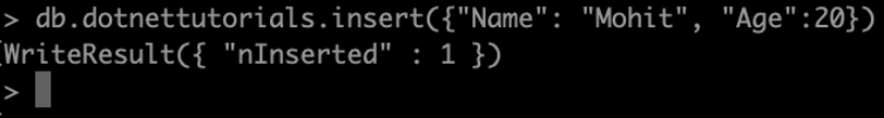 Working with MongoDB Database