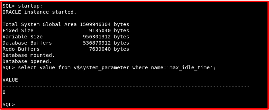 Restart the Database and check the parameter again