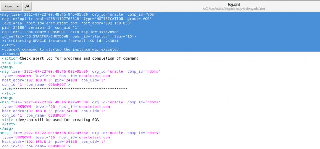 Alert Log Files in Oracle with Examples - Dot Net Tutorials