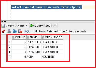 Open the new pluggable database in Oracle