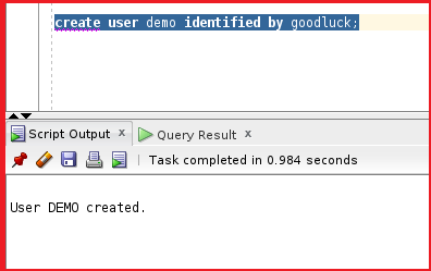 Create user demo