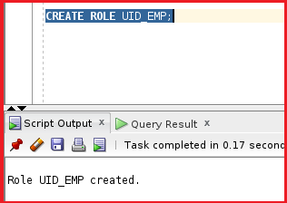 Create Another Role with Object Privileges in Oracle