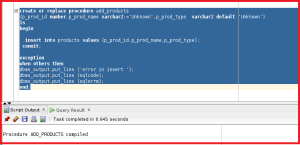 Notations of Passing Parameters in Oracle Stored Procedure
