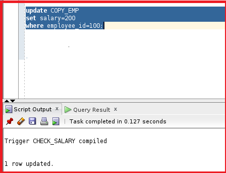 Row Level Trigger Examples in Oracle