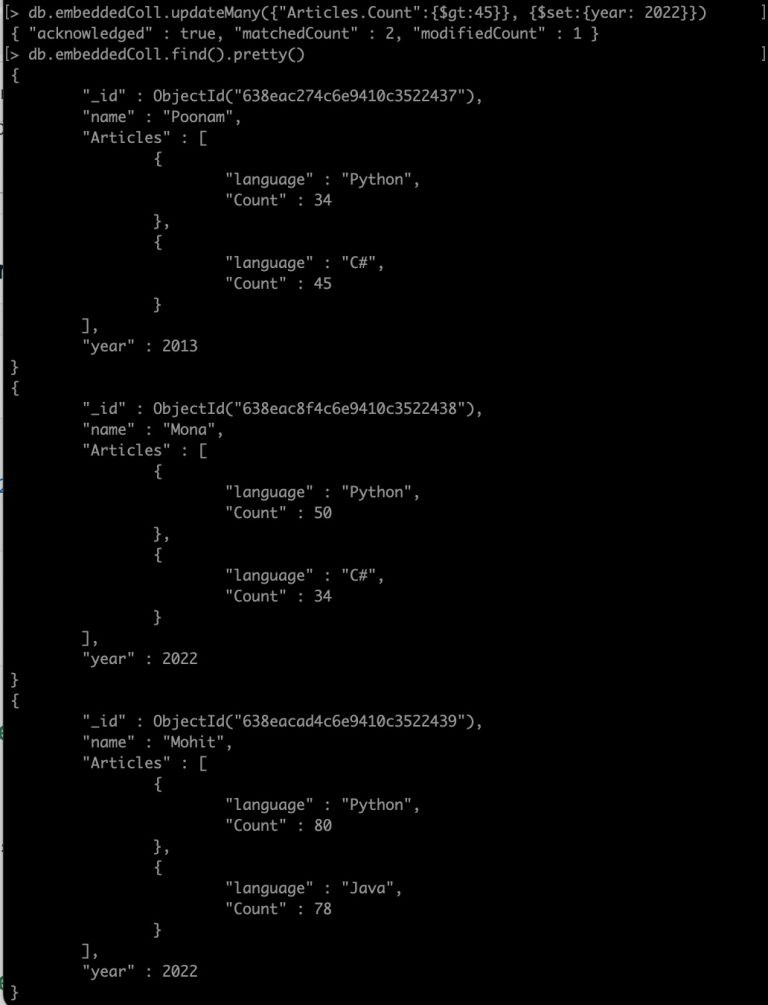 MongoDB Greater Than Operator - Dot Net Tutorials
