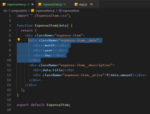 Splitting Components into Multiple Components in React