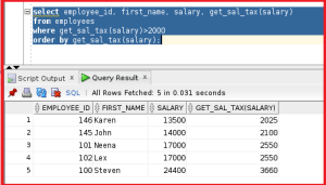 Advantages of User Defined Functions in Oracle - Dot Net Tutorials
