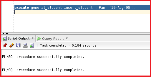 Create Packages in Oracle