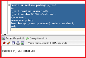 Recompile Packages in Oracle with Examples - Dot Net Tutorials