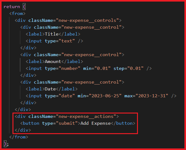 Adding Form Inputs in React with Examples
