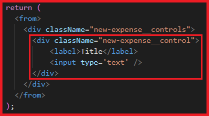 Div Element for Title