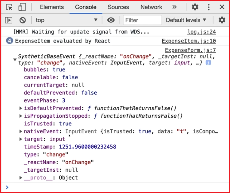 Listening to User Input in React