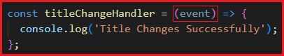Event Object in React