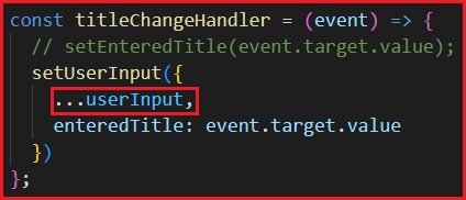 Using Spread Operator in React