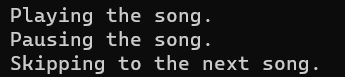 Real-Time Example of Command Design Pattern in C#: Music Player Application
