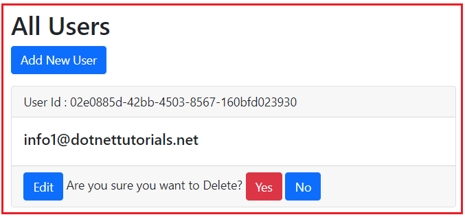 Delete User in ASP.NET Core Identity