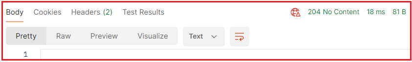 204 HTTP Status Code