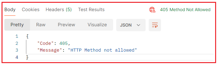 Custom Middleware for Handling 405 Method Not Allowed in ASP.NET Core Web API