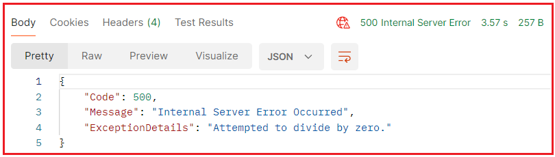 How to Return 500 Internal Server HTTP Status Code in ASP.NET Core Web API