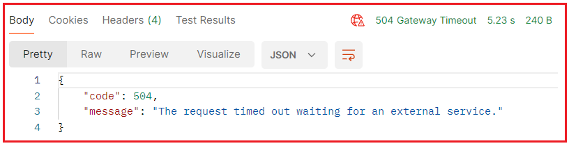 504 HTTP Status Code in ASP.NET Core Web API