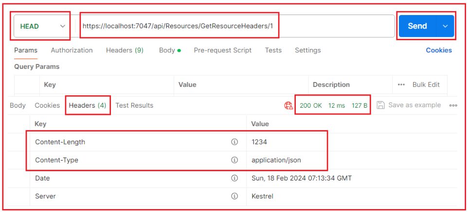 HTTP HEAD Method in ASP.NET Core Web API