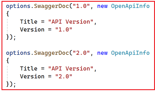 ASP.NET Core Web API Versioning