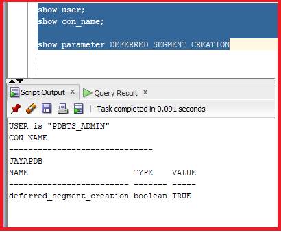 Deferred Segment Creation in Oracle with Examples