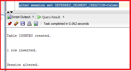 Deferred Segment Creation in Oracle with Examples