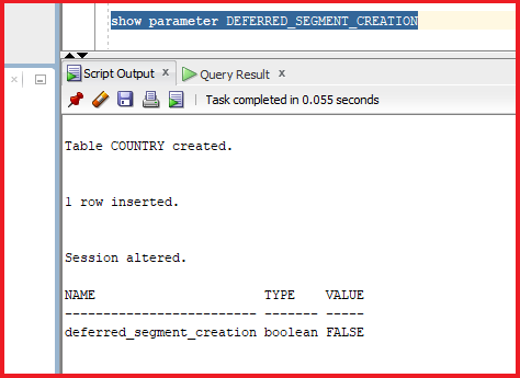 Deferred Segment Creation in Oracle with Examples