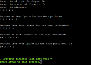 How to Implement Double Ended Queue in C Language - Dot Net Tutorials