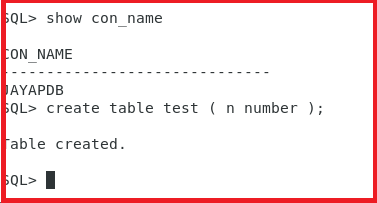 Create a table and do uncommitted transactions