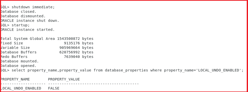 Local Undo Mode vs Shared Undo in Oracle