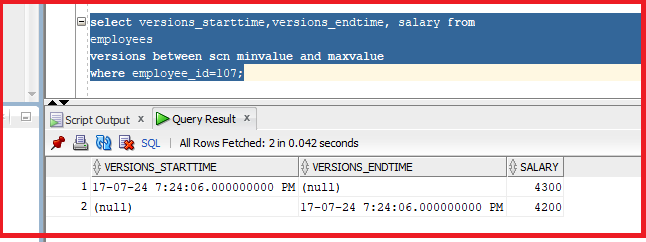 Flashback Query and Flashback Table in Oracle with Examples