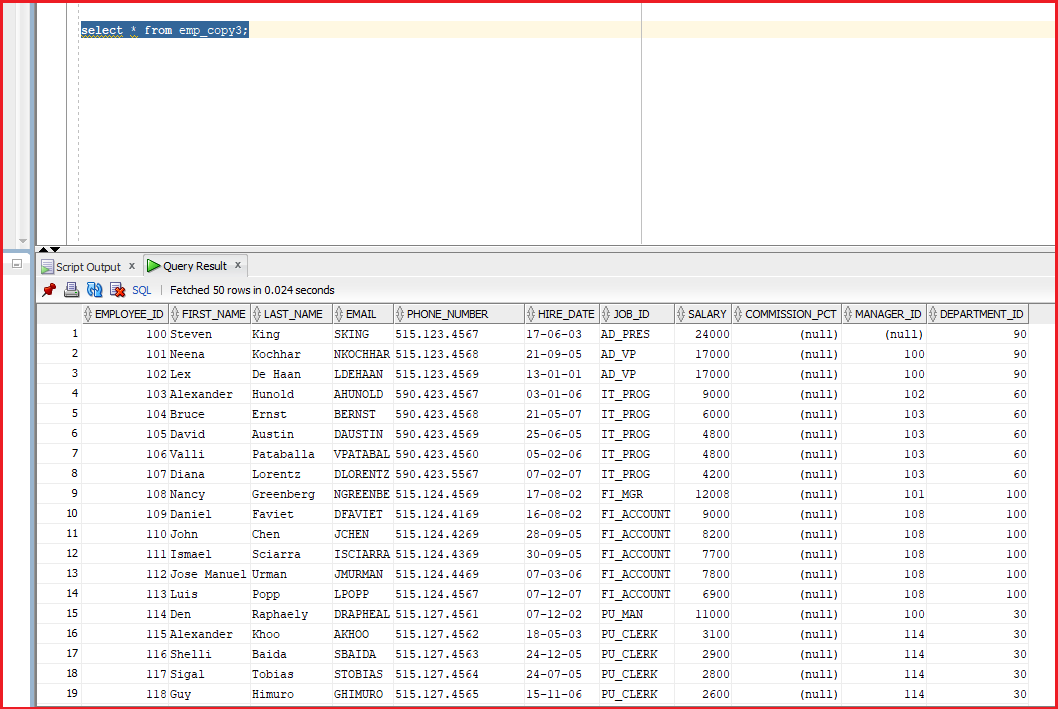 Flashback Query and Flashback Table in Oracle with Examples