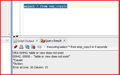 Flashback Query and Flashback Table in Oracle