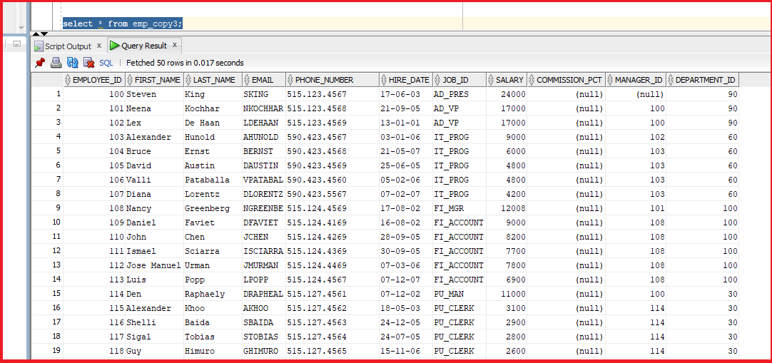 Flashback Query and Flashback Table in Oracle