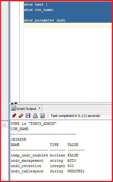 Automatic Tuning of Undo Retention in Oracle with Examples