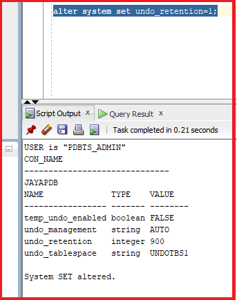 Automatic Tuning of Undo Retention in Oracle with Examples