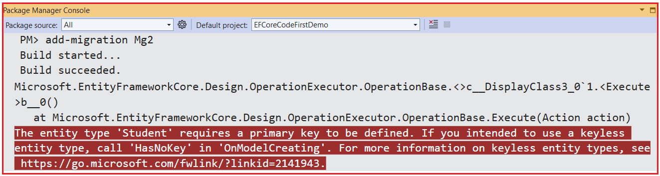 Changing the Primary Key Property